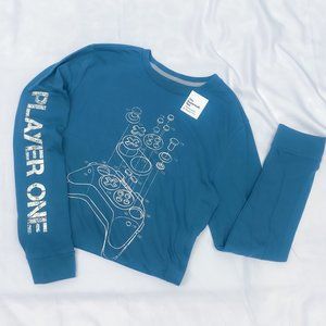 Boy's Long Sleeve "Player One" Gamer Shirt Soft Video Gamer Birthday | Sonoma XL